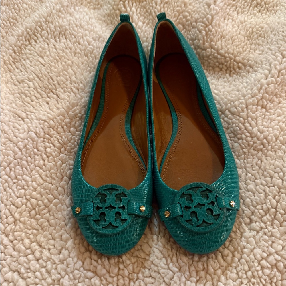 Tory Burch Turquoise Flats